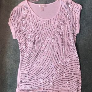 Dress arm sequined top